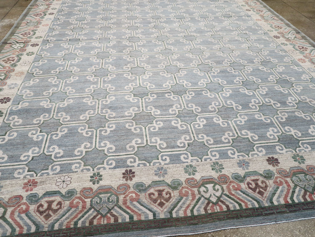 Modern East Turkestan Khotan Large Room Size Carpet, No.32219 - Gss