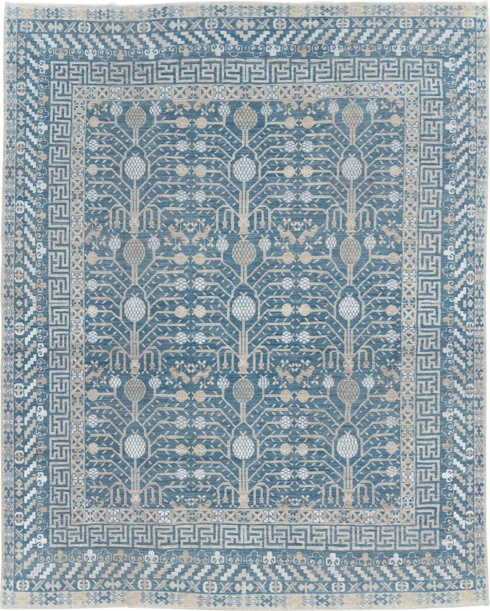 Modern East Turkestan Khotan Small Room Size Carpet, No.32221 - Gss