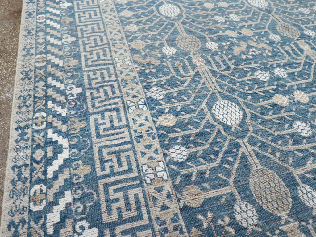 Modern East Turkestan Khotan Small Room Size Carpet, No.32221 - Gss