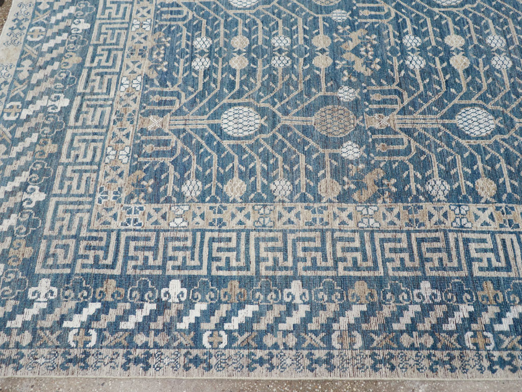 Modern East Turkestan Khotan Small Room Size Carpet, No.32221 - Gss