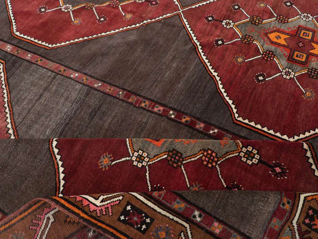 Vintage Turkish Anatolian Tribal Room Size Carpet, No.32225 - Gss