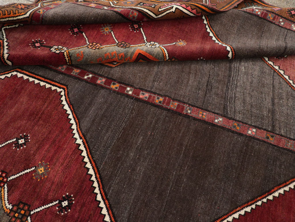 Vintage Turkish Anatolian Tribal Room Size Carpet, No.32225 - Gss