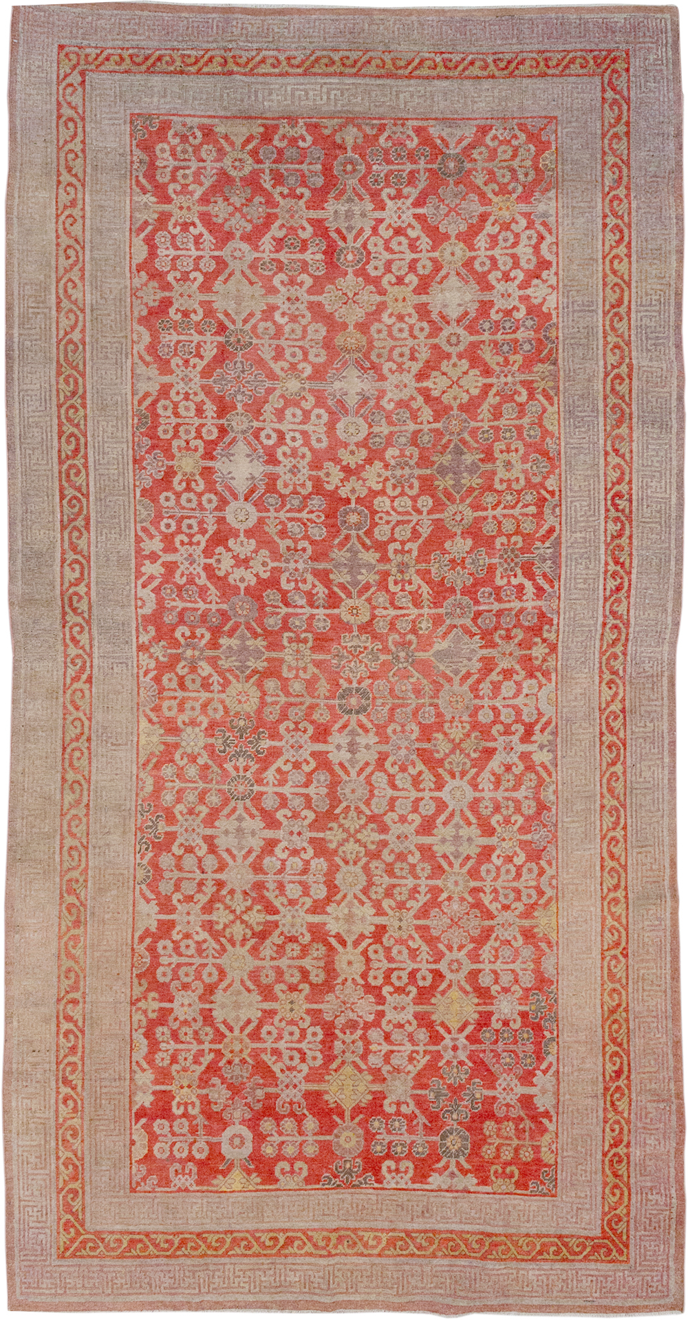 Antique East Turkestan Khotan Gallery Carpet, No.32227 - Gss