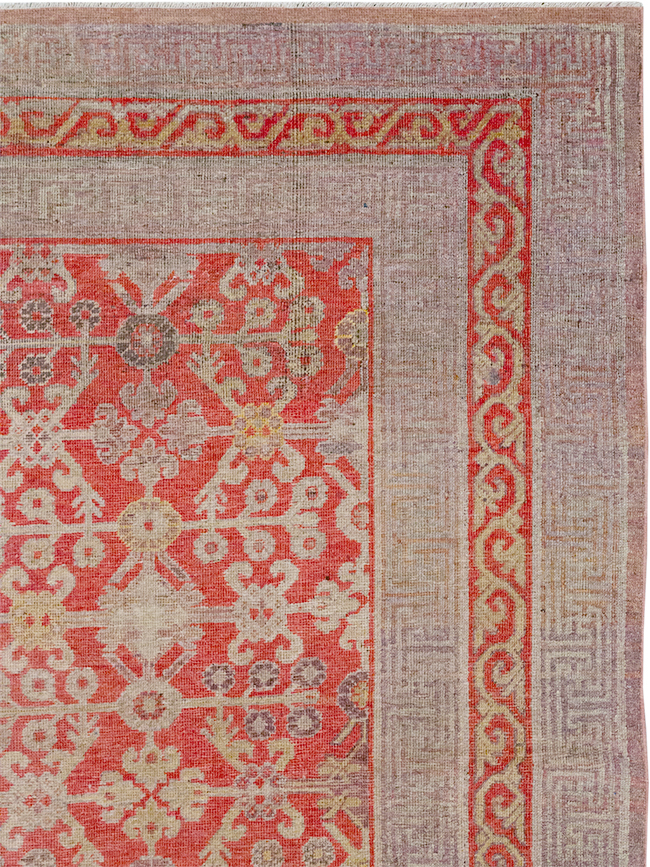 Antique East Turkestan Khotan Gallery Carpet, No.32227 - Gss