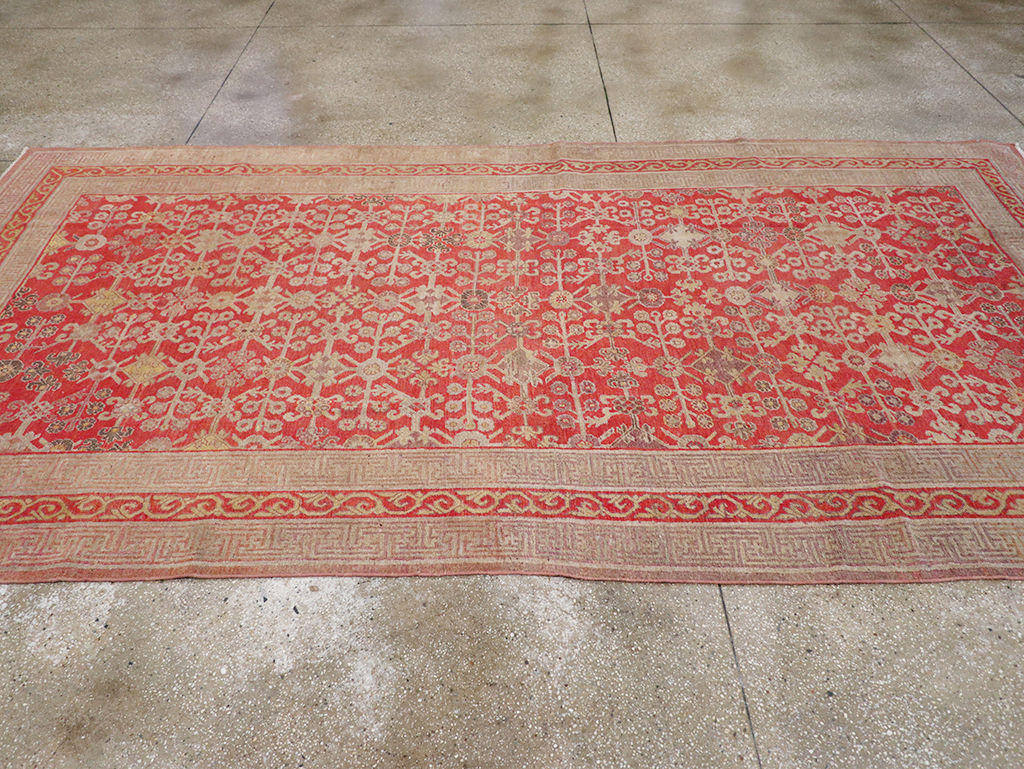 Antique East Turkestan Khotan Gallery Carpet, No.32227 - Gss