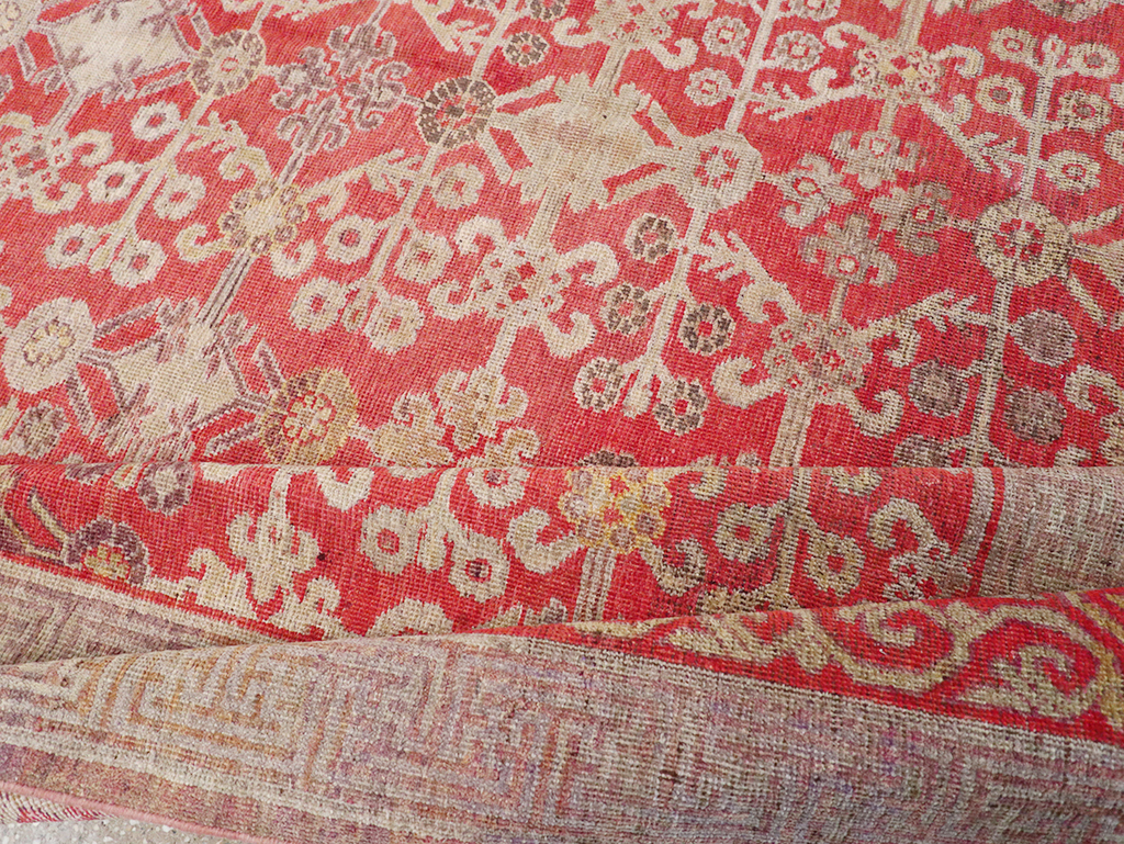 Antique East Turkestan Khotan Gallery Carpet, No.32227 - Gss