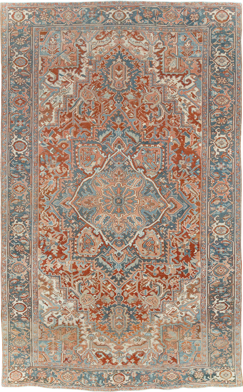 Antique Persian Heriz Room Size Carpet, No.32229 - Gss