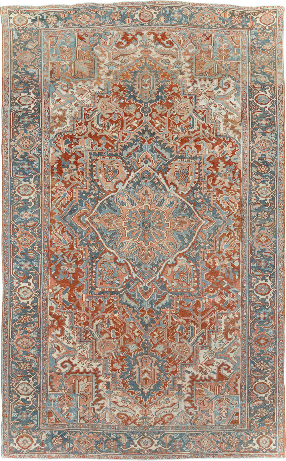 Antique Persian Heriz Room Size Carpet, No.32229 - Gss