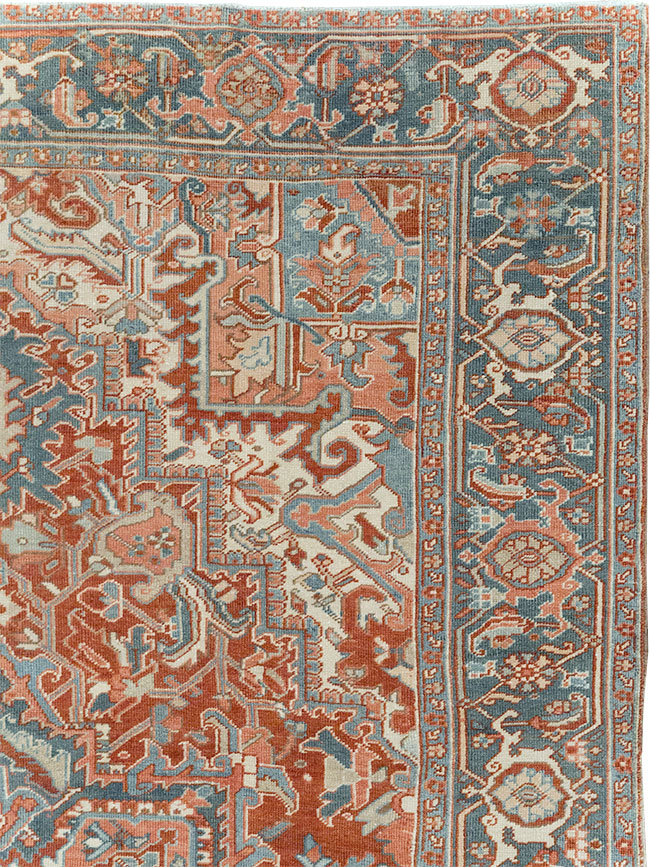 Antique Persian Heriz Room Size Carpet, No.32229 - Gss