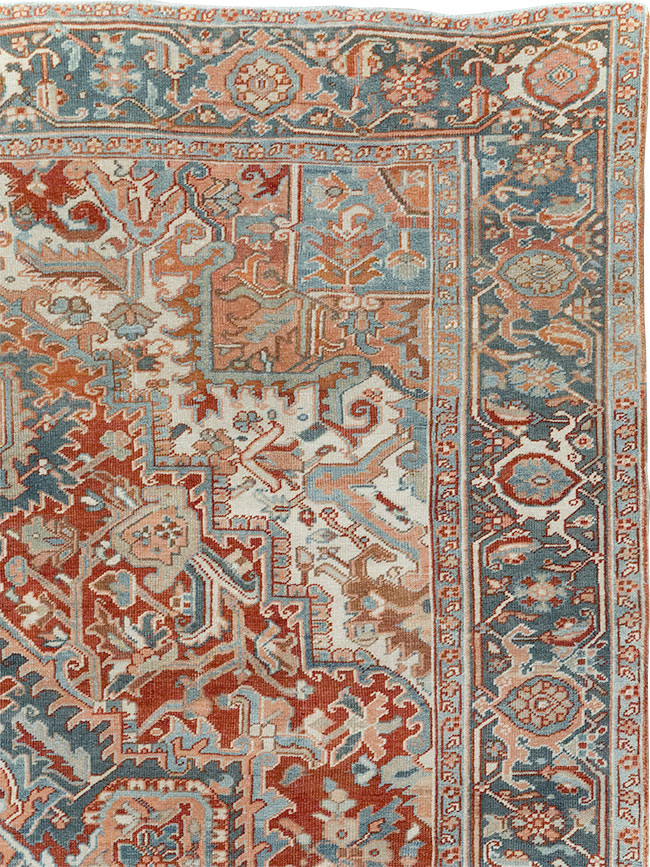 Antique Persian Heriz Room Size Carpet, No.32229 - Gss