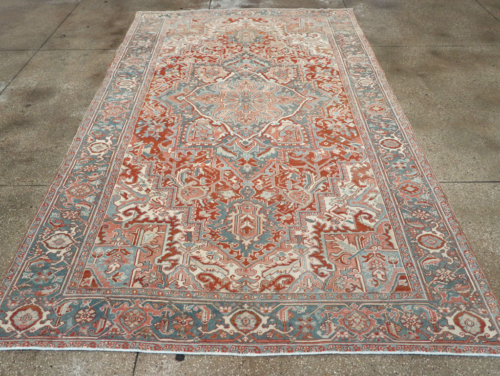 Antique Persian Heriz Room Size Carpet, No.32229 - Gss