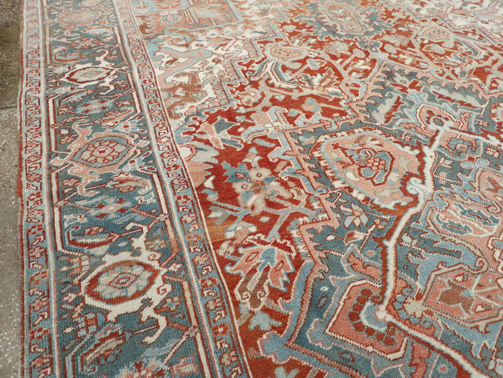 Antique Persian Heriz Room Size Carpet, No.32229 - Gss