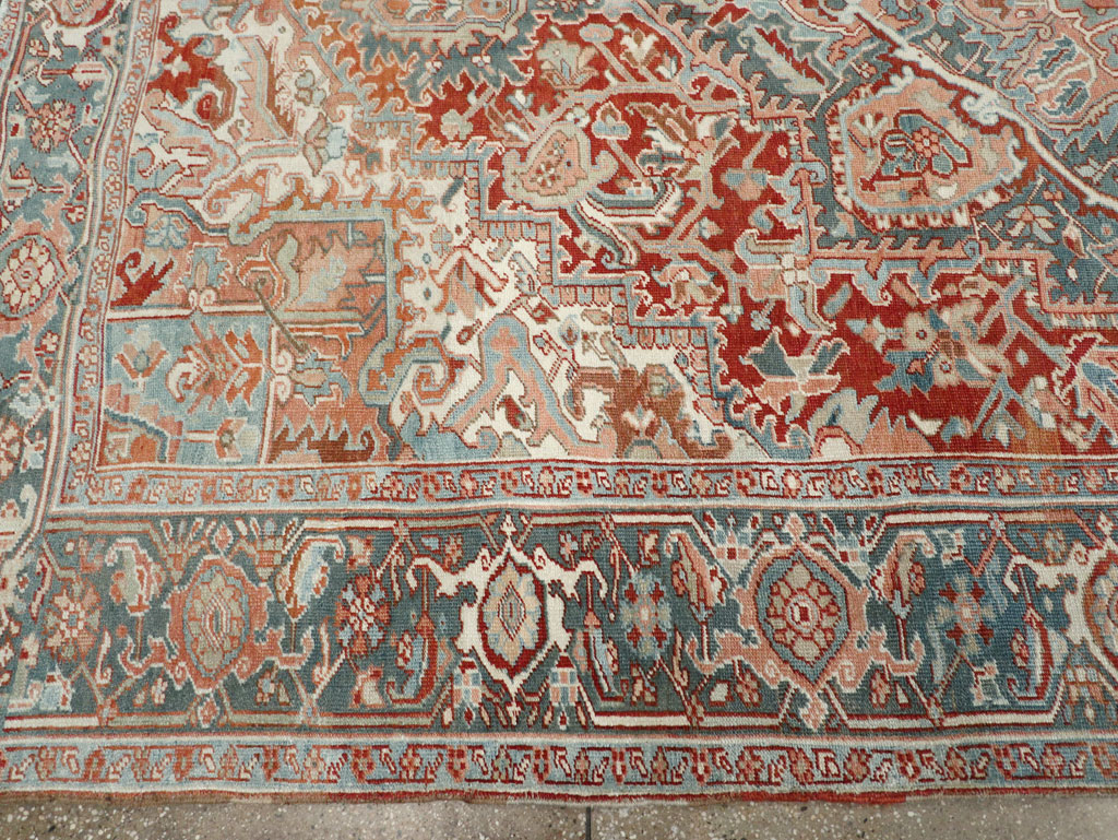 Antique Persian Heriz Room Size Carpet, No.32229 - Gss