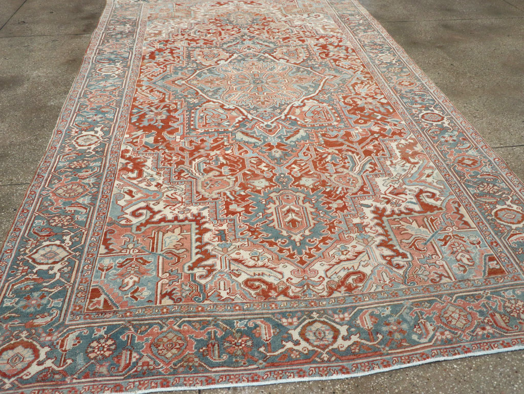 Antique Persian Heriz Room Size Carpet, No.32229 - Gss