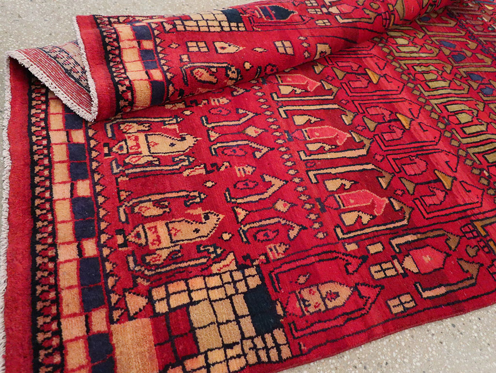 Vintage Persian Gabbeh Accent Rug, No.32232 - Gss