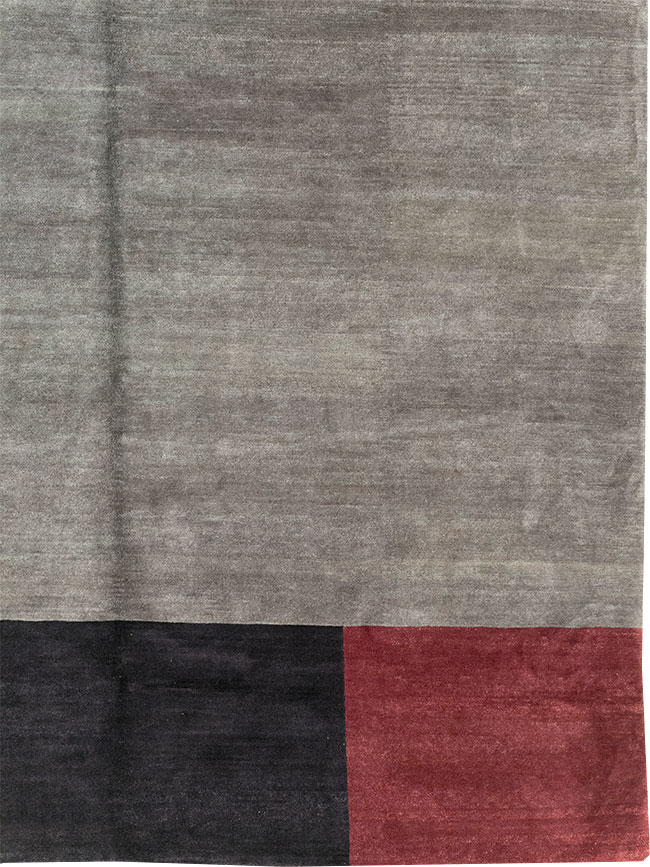 Modern Tibetan Art Deco Style Large Square Carpet, No.32241 - Gss