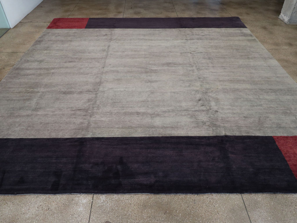 Modern Tibetan Art Deco Style Large Square Carpet, No.32241 - Gss