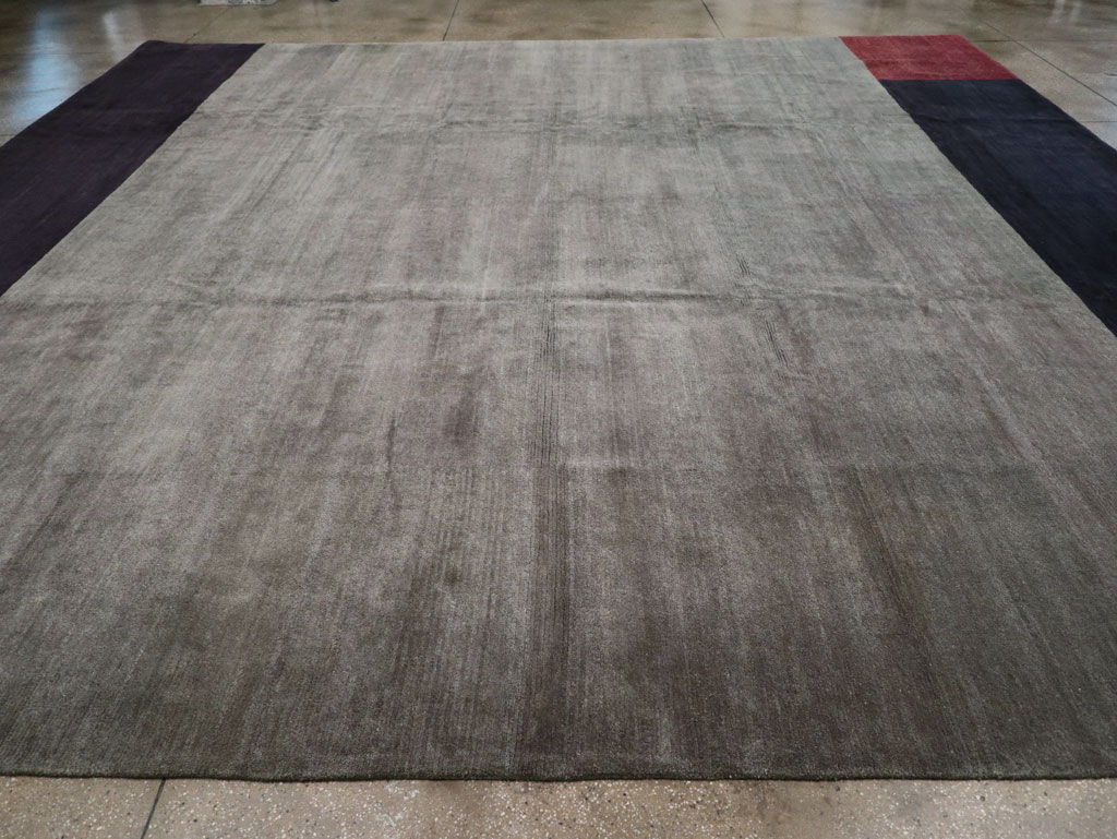 Modern Tibetan Art Deco Style Large Square Carpet, No.32241 - Gss