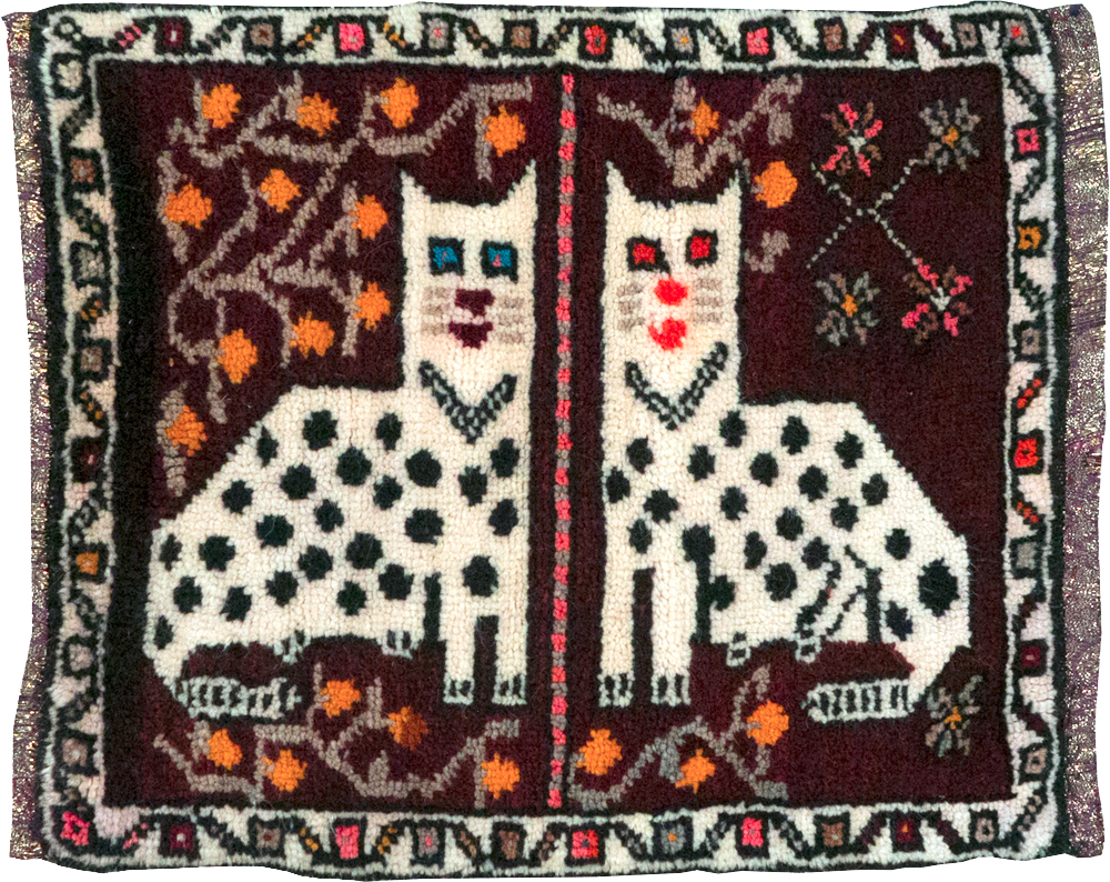 Vintage Anatolian Pictorial Rug, No.32242 - Gss
