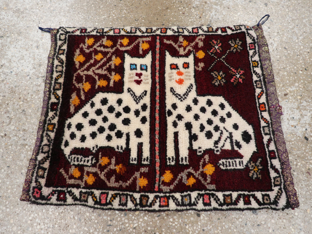 Vintage Anatolian Pictorial Rug, No.32242 - Gss