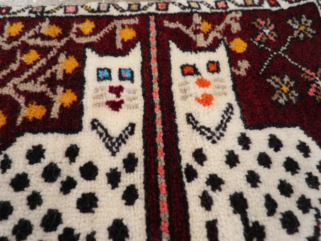 Vintage Anatolian Pictorial Rug, No.32242 - Gss