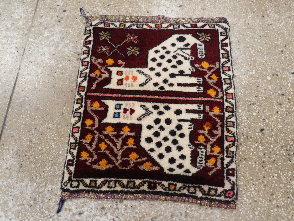 Vintage Anatolian Pictorial Rug, No.32242 - Gss