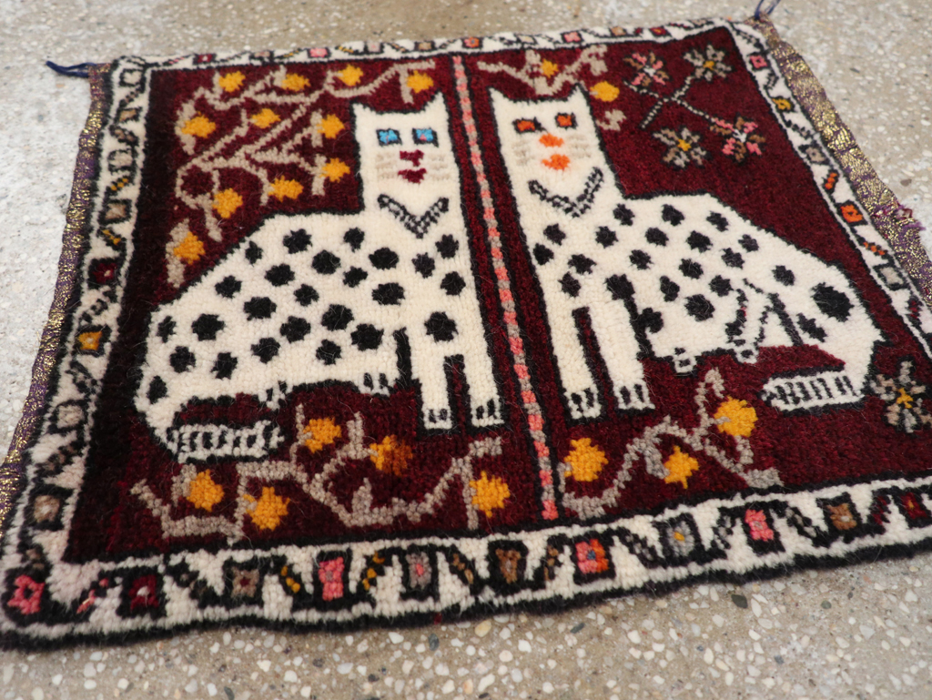 Vintage Anatolian Pictorial Rug, No.32242 - Gss