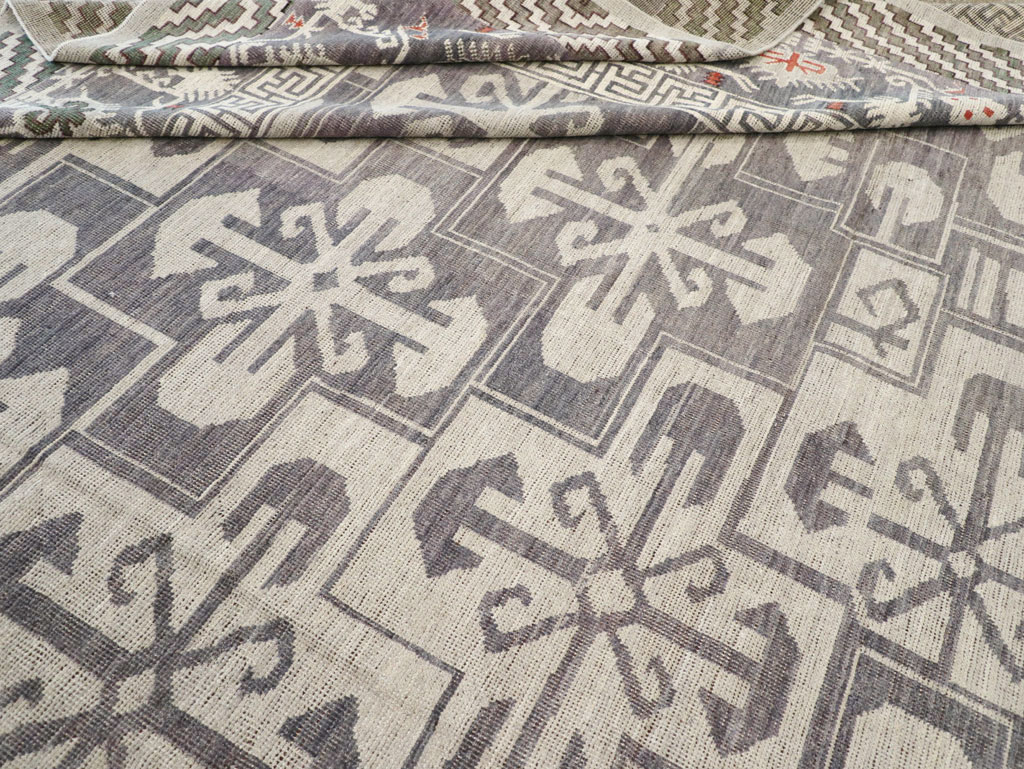 Modern East Turkestan Khotan Large Square Carpet, No.32245 - Gss