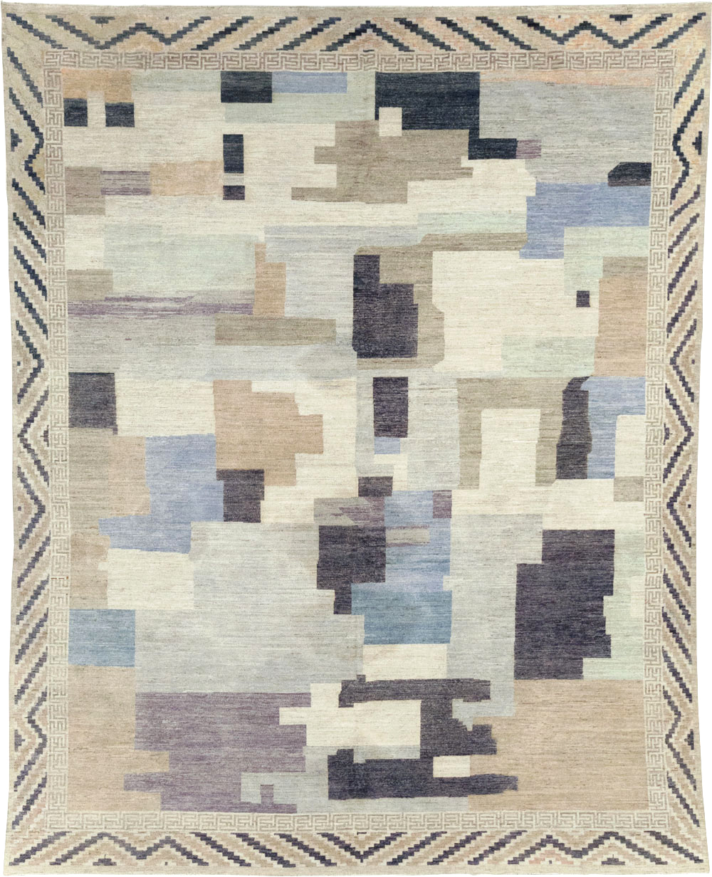 Modern East Turkestan Khotan Room Size Carpet, No.32246 - Gss
