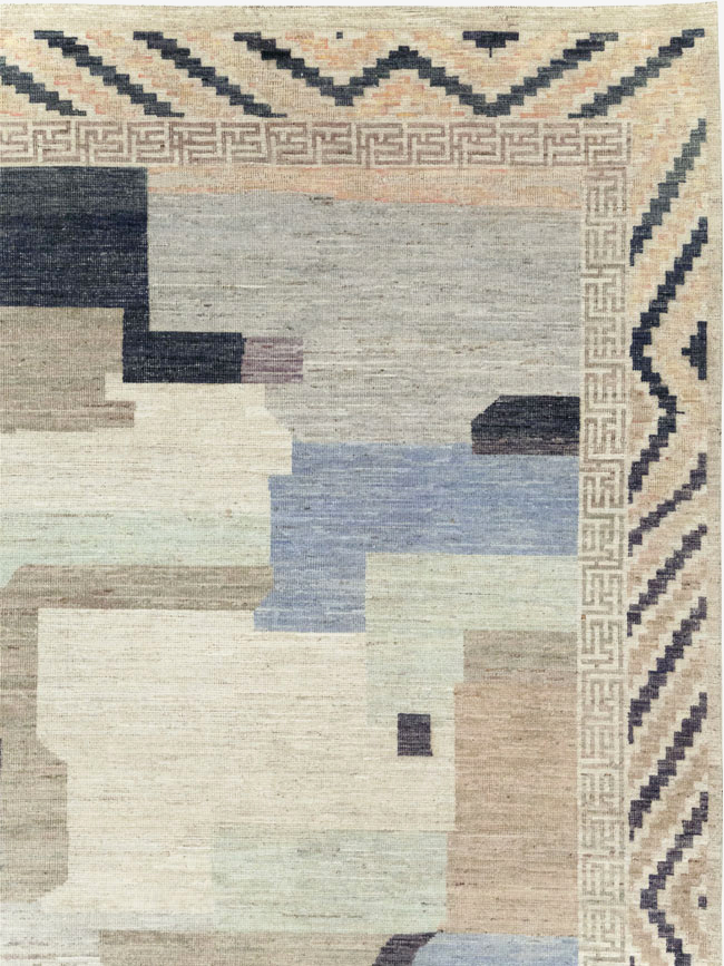 Modern East Turkestan Khotan Room Size Carpet, No.32246 - Gss