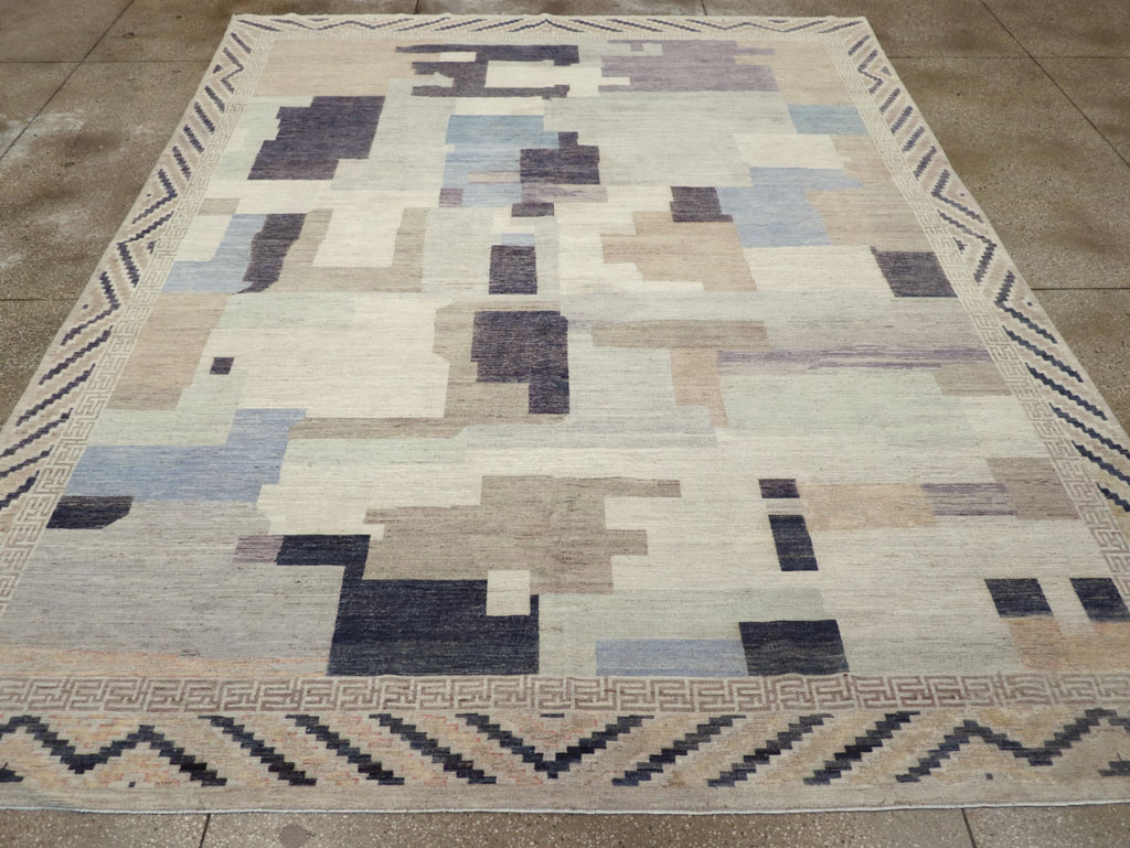 Modern East Turkestan Khotan Room Size Carpet, No.32246 - Gss