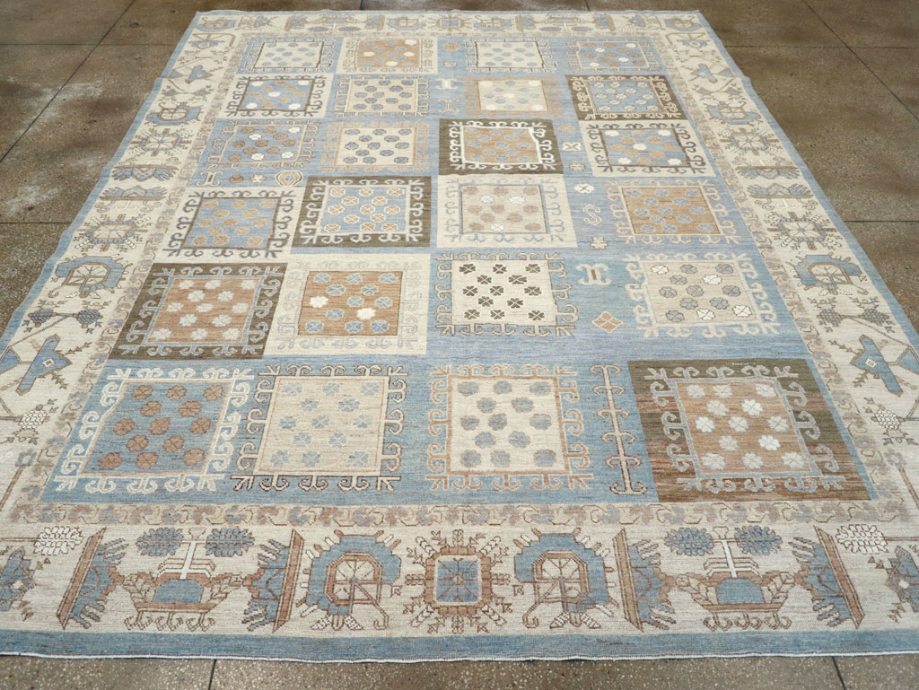 Modern East Turkestan Khotan Room Size Carpet, No.32249 - Gss