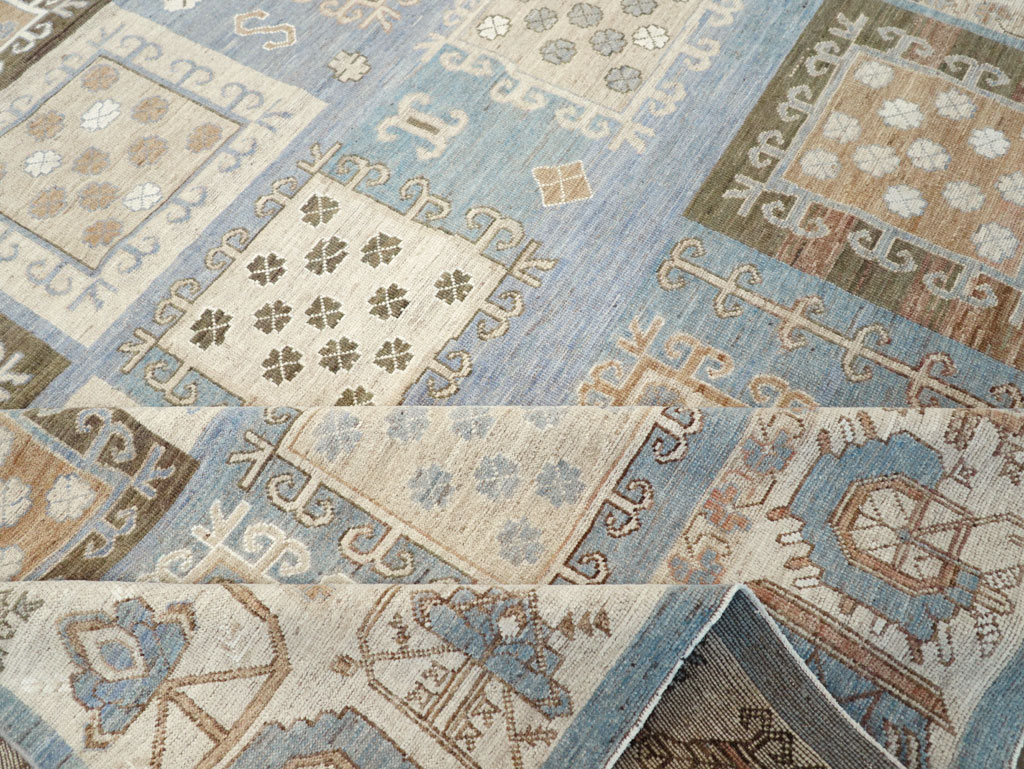 Modern East Turkestan Khotan Room Size Carpet, No.32249 - Gss