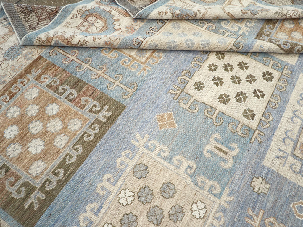 Modern East Turkestan Khotan Room Size Carpet, No.32249 - Gss