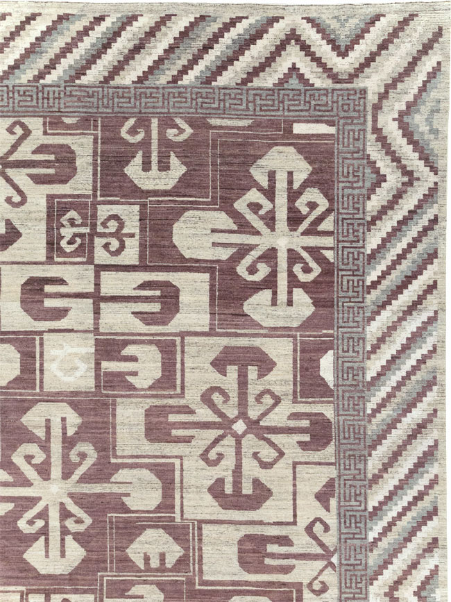 Modern East Turkestan Khotan Large Room Size Carpet, No.32250 - Gss