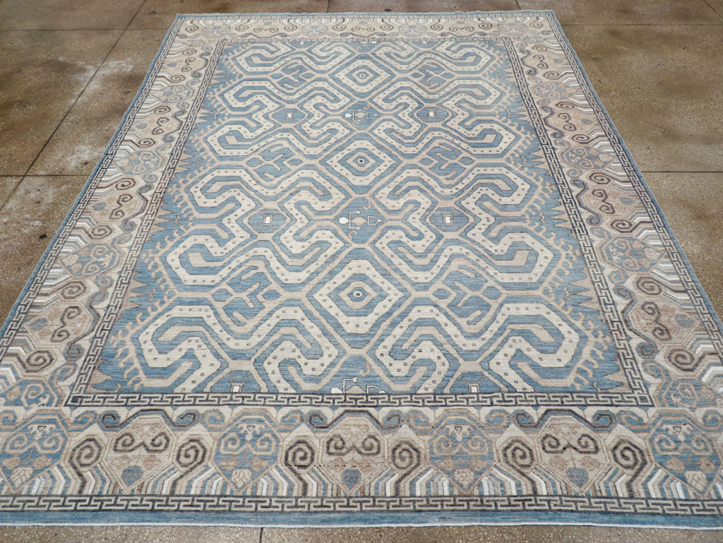 Modern East Turkestan Khotan Room Size Carpet, No.32251 - Gss
