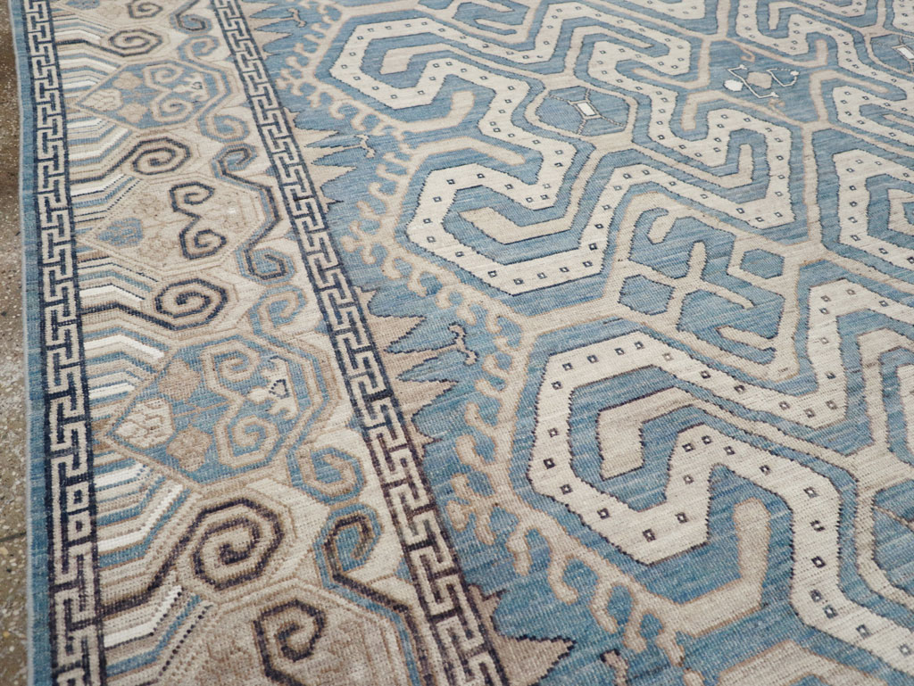 Modern East Turkestan Khotan Room Size Carpet, No.32251 - Gss