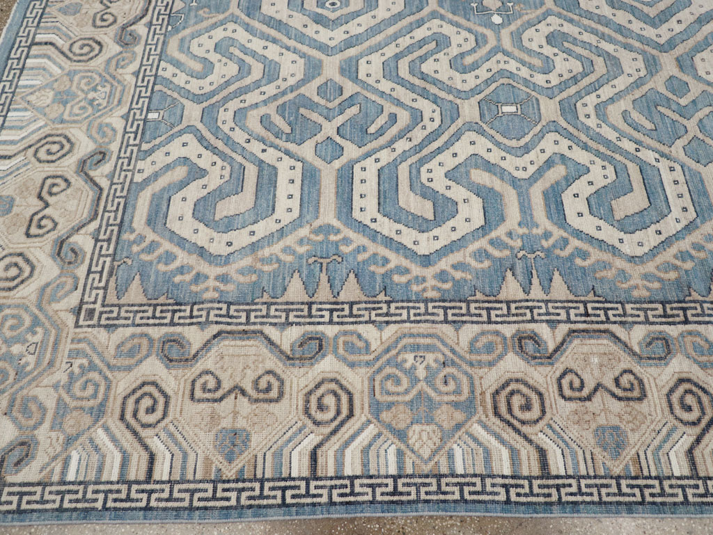 Modern East Turkestan Khotan Room Size Carpet, No.32251 - Gss