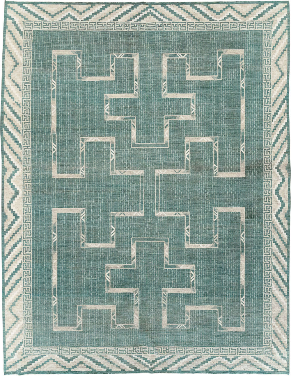 African Tuareg Inspired Modern East Turkestan Khotan Carpet, No.32252 - Gss