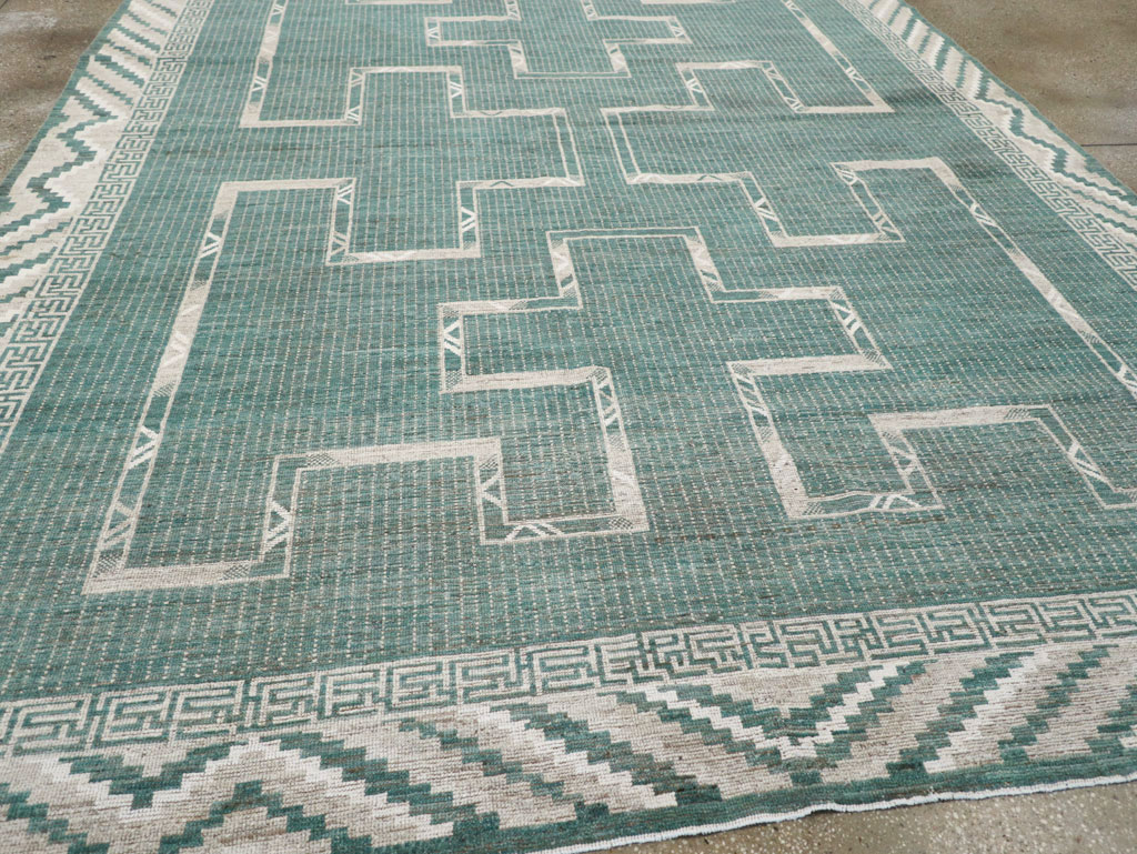 African Tuareg Inspired Modern East Turkestan Khotan Carpet, No.32252 - Gss