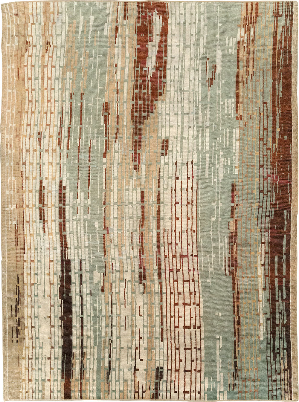 Vintage French Art Deco Small Room Size Carpet, No.32258 - Gss