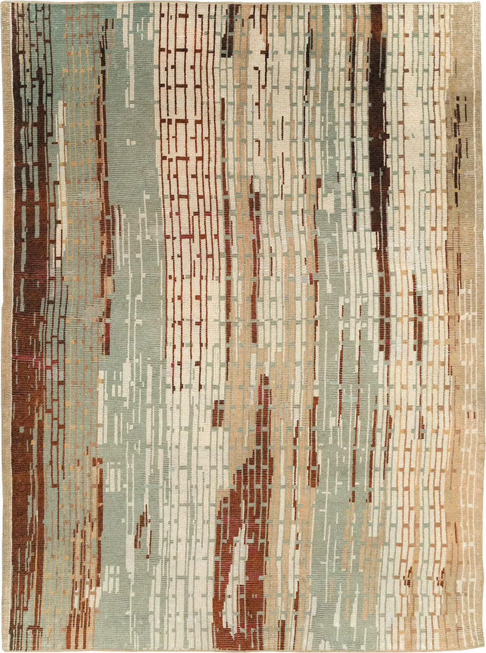 Vintage French Art Deco Small Room Size Carpet, No.32258 - Gss