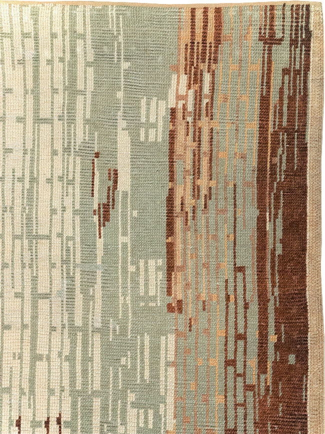 Vintage French Art Deco Small Room Size Carpet, No.32258 - Gss