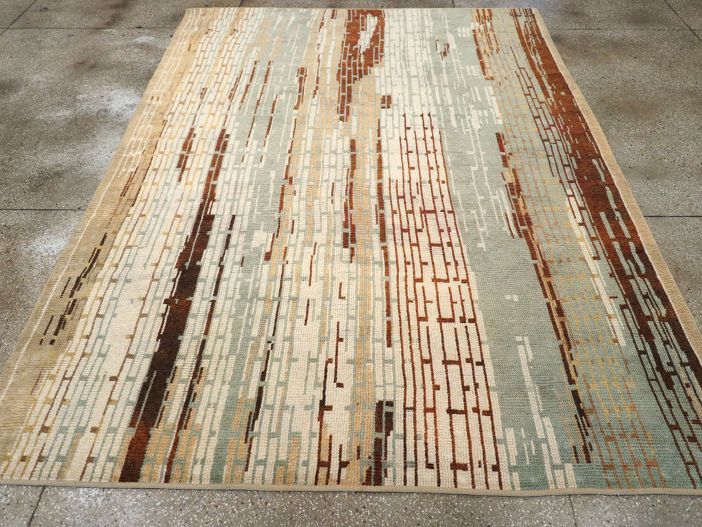 Vintage French Art Deco Small Room Size Carpet, No.32258 - Gss