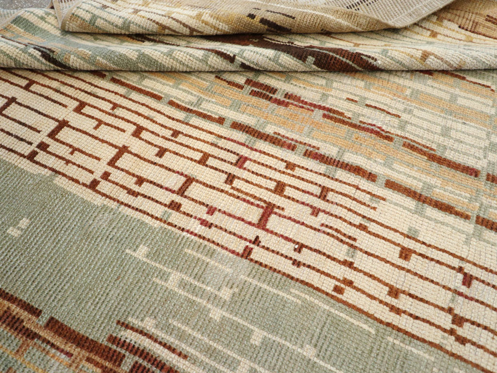 Vintage French Art Deco Small Room Size Carpet, No.32258 - Gss