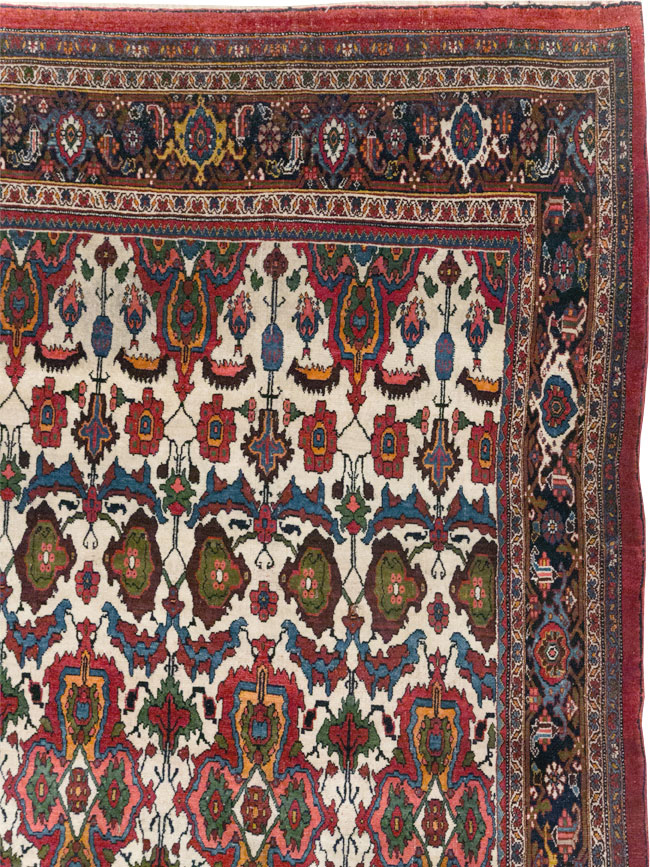 Antique Persian Bidjar Room Size Carpet, No.32260 - Gss