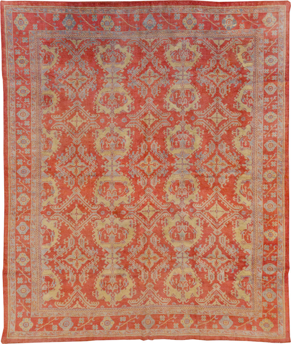 Antique Turkish Oushak Carpet, No.32262 - Gss