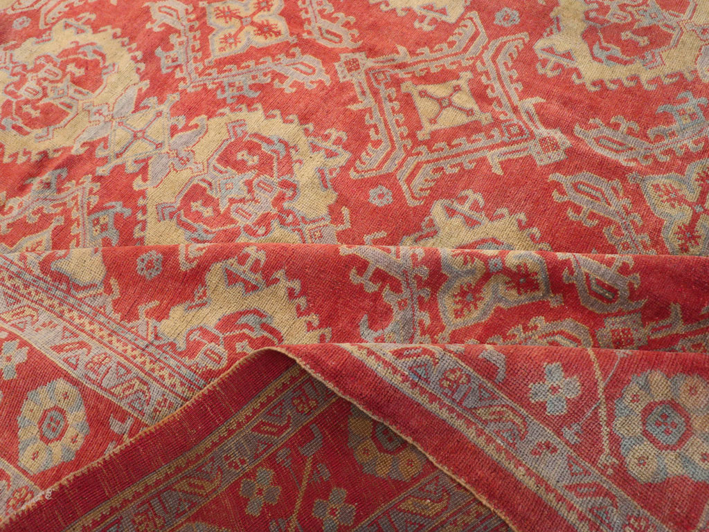 Antique Turkish Oushak Carpet, No.32262 - Gss