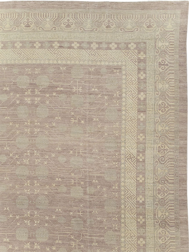 Modern East Turkestan Khotan Oversize Carpet, No.32266 - Gss
