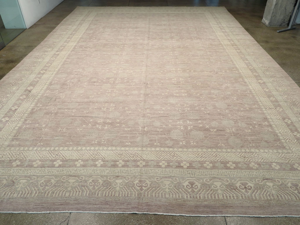 Modern East Turkestan Khotan Oversize Carpet, No.32266 - Gss